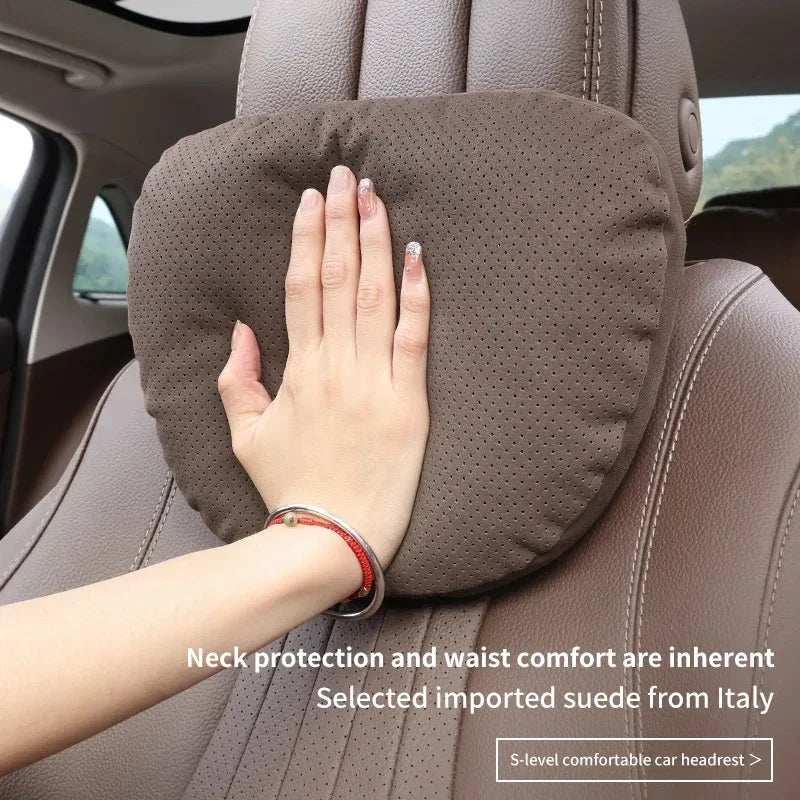 Car Headrest Neck Pillow Soft Driving Seat Cushion