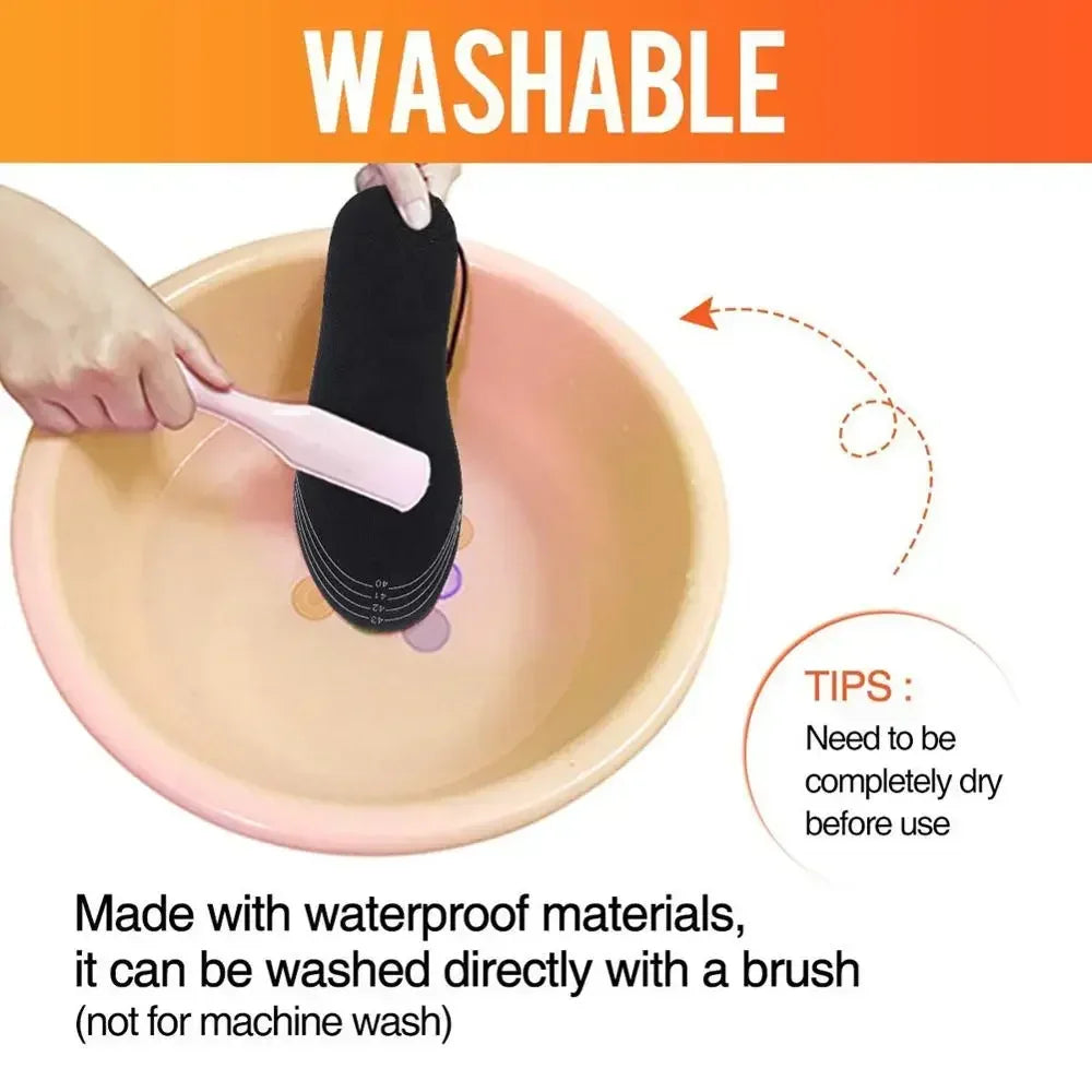 USB Heated Shoe Insoles Electrically Thermal Feet Warmers