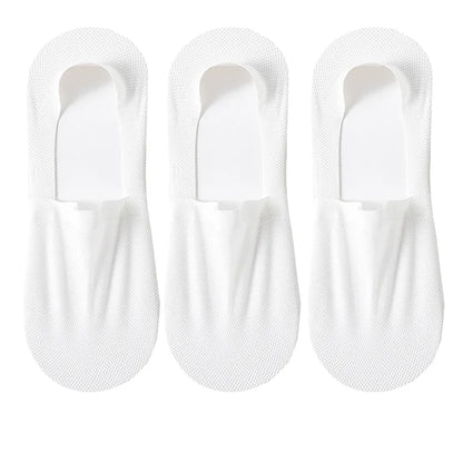 Silicone Non Slip Low Cut Socks Men Boat Thin