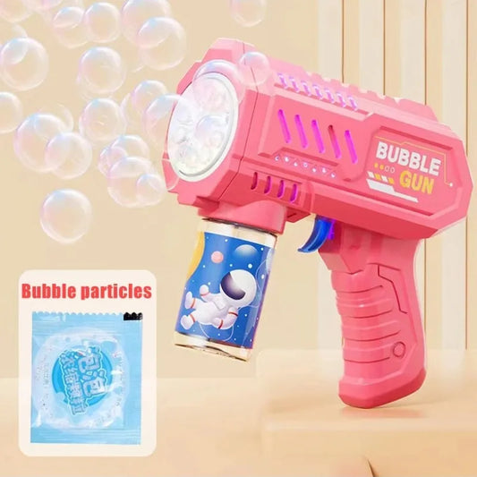 Automatic Rocket Bubble Gun Electric Bubble Blower