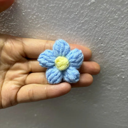 Hand Knitted Fabric Flowers DIY Sewing Craft Appliques