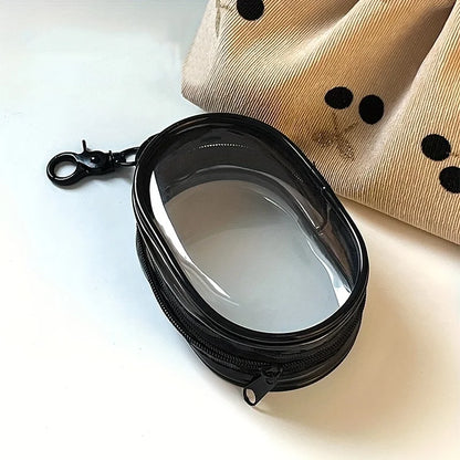 Mini Clear Zipper Storage Bag Earphone Organizer