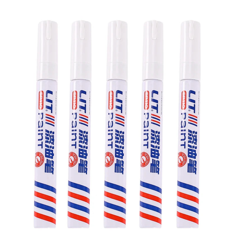 Waterproof Permanent Paint Marker Set 3mm Oil Based Pens