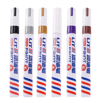 Waterproof Permanent Paint Marker Set 3mm Oil Based Pens