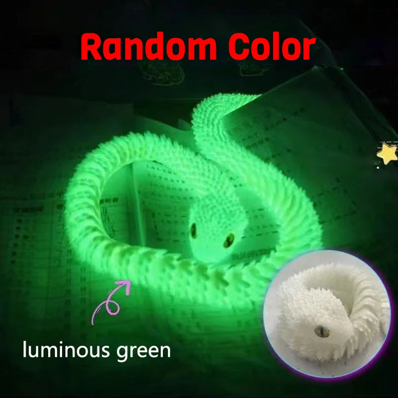 3D Printed Snake Realistic Statue Fidget Toy Desk