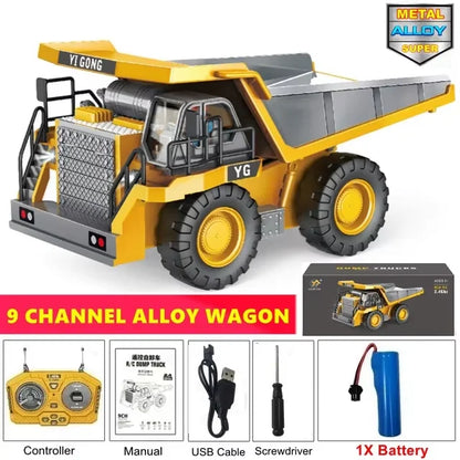 RC Excavator Dump Truck Toy 4WD Remote Control Model