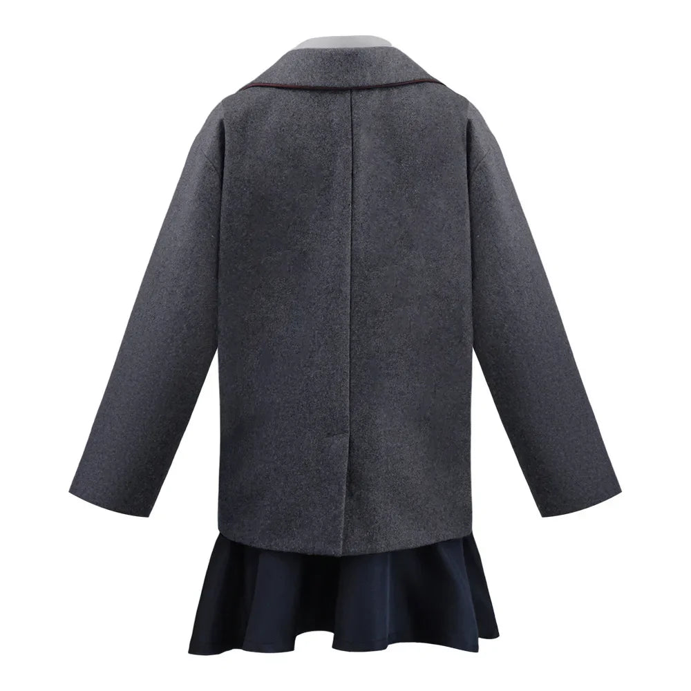 Movie Matilda Cosplay Costume School Uniform Coat Skirt Tie Roald Dahls Matilda the Musical Costume Suit Kids For Girls Women
