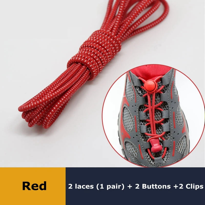 Elastic No Tie Shoe Laces Stretching Lock Lazy Shoestrings