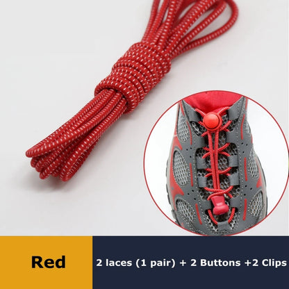 Elastic No Tie Shoe Laces Stretching Lock Lazy Shoestrings