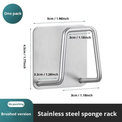 Stainless Steel Sink Sponge Rack Kitchen Sponge Holder