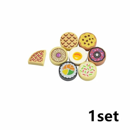 City Food Building Blocks Set Play Food MOC Bricks