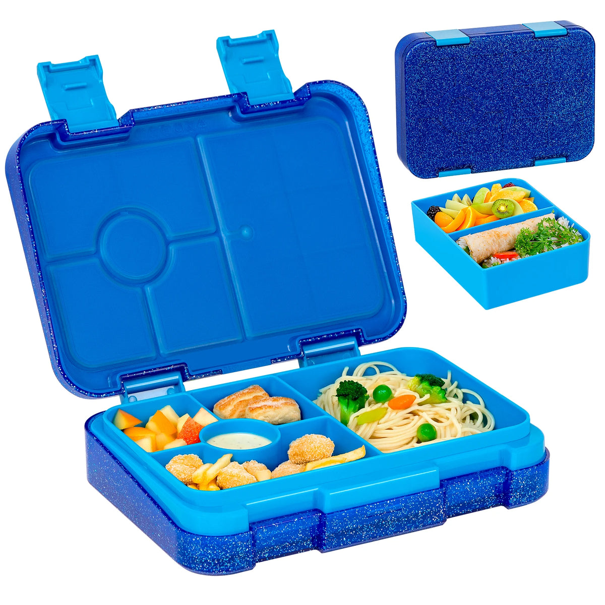 37oz Adorable Cartoon Printed Bento Box Microwavable Divided Lunch Box Leakproof BPA-Free Snack Food Container for School Picnic
