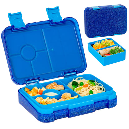 37oz Adorable Cartoon Printed Bento Box Microwavable Divided Lunch Box Leakproof BPA-Free Snack Food Container for School Picnic