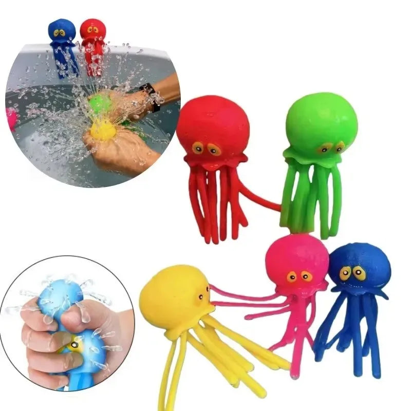 Squeeze Water Octopus Toy Bathing Sensory Stress Relief