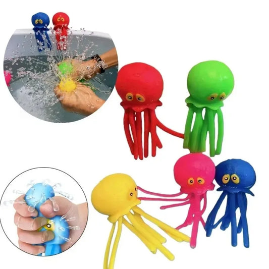 Squeeze Water Octopus Toy Bathing Sensory Stress Relief