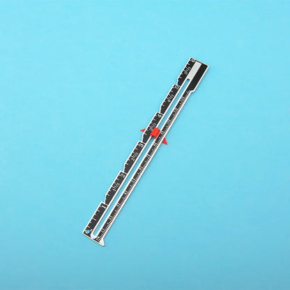 1pc Metal Sliding Guage, Sewing Measuring Tool, Sewing Guage For Quilting And Sewing, Sewing Accessories, Sewing Notions