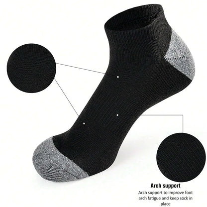 Sweat Absorbing Odor Proof Low Cut Socks Breathable 10 Pack