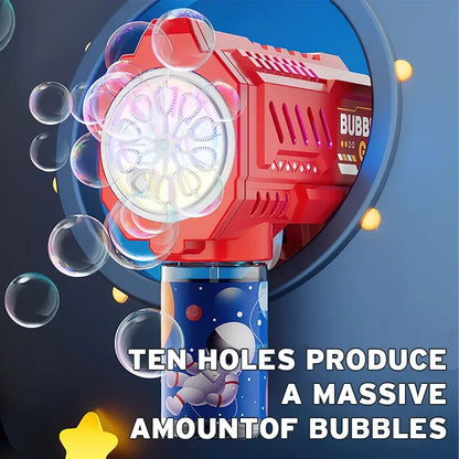 Automatic Rocket Bubble Gun Electric Bubble Blower