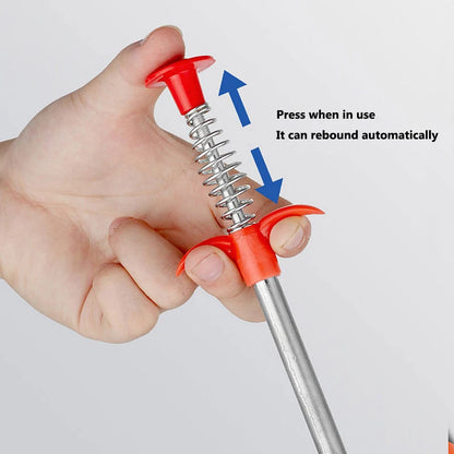 Spring Pipe Dredging Tool Kitchen Drain Snake Clog Remover