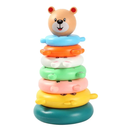 Pyramid Stacking Cups Toy Baby Montessori Tower