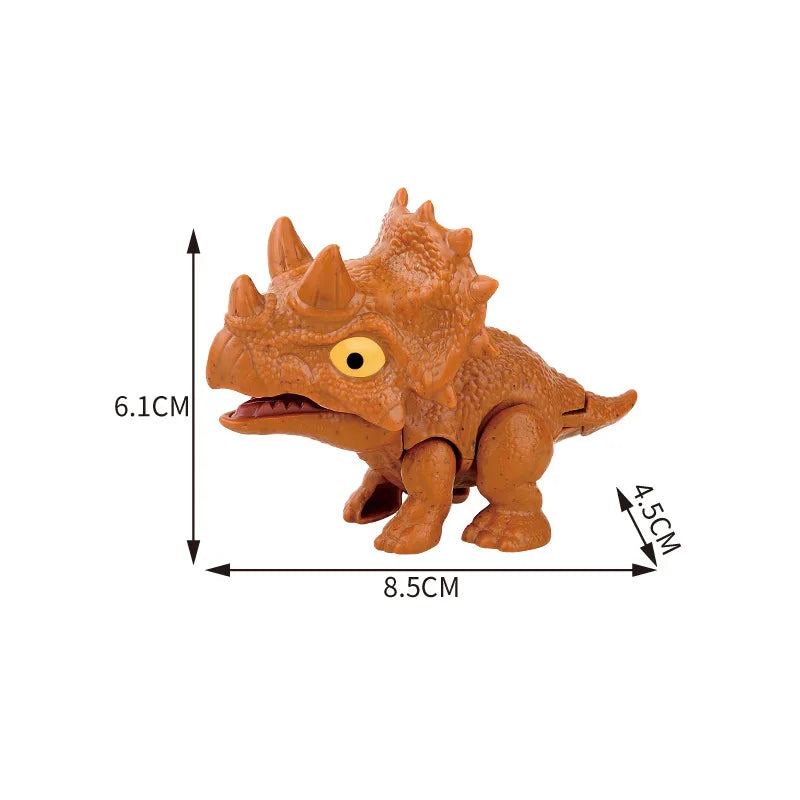 Jurassic Finger Dinosaur Triceratops Tyrannosaurus Model