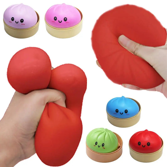Steamed Bun Squishy Toy Squeezable Sensory Fidget
