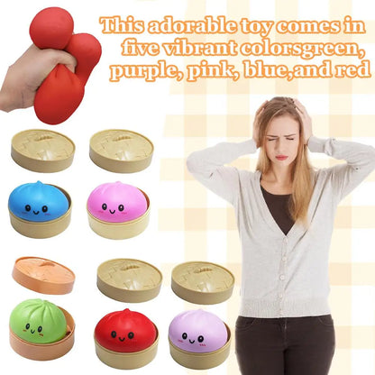 Steamed Bun Squishy Toy Squeezable Sensory Fidget