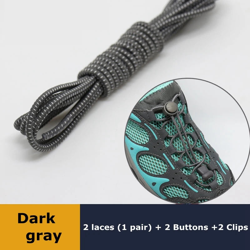 Elastic No Tie Shoe Laces Stretching Lock Lazy Shoestrings