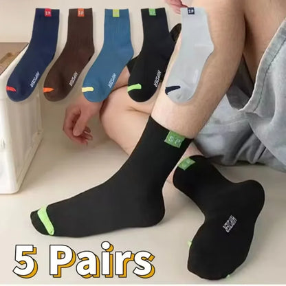 Breathable Cotton Sports Stockings Men Bamboo Fiber 10 Pack