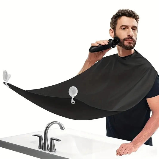 Shaving Hair Catcher Beard Bib for Men, Grooming Apron with Mirror Cover, Practical Tool for Mess-Free Clean Up