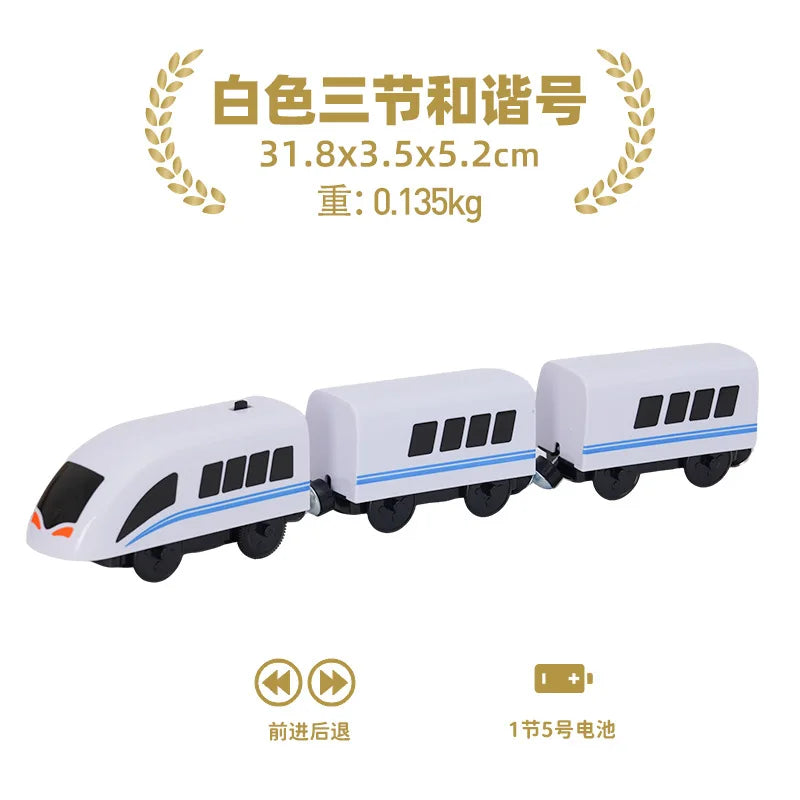 Electric Train Set Toy Engine Motorized Railway Car