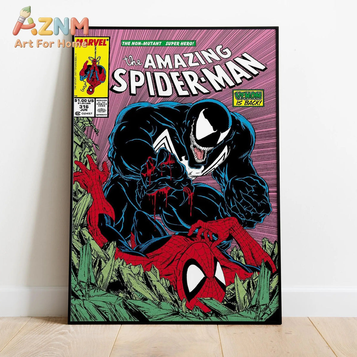 Superhero Comic Book Covers Canvas Poster Wall Art Print