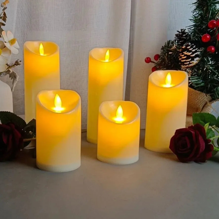 1~10PCS Swing LED Candles Flameless Flickering Light Flameless Candle for Christmas Wedding Decor Birthday Party Supplie  ﻿