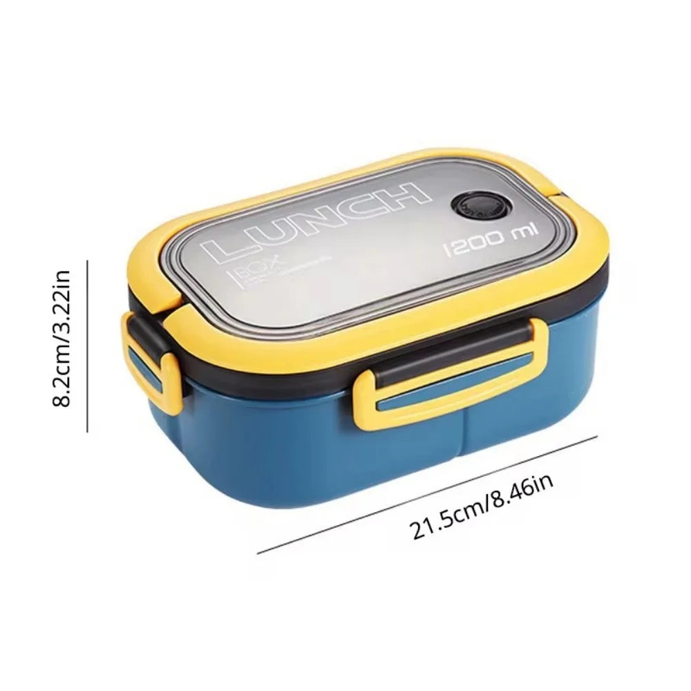 1200ML 2 Layer Bento Lunch Box Thermal Insulated Food Container