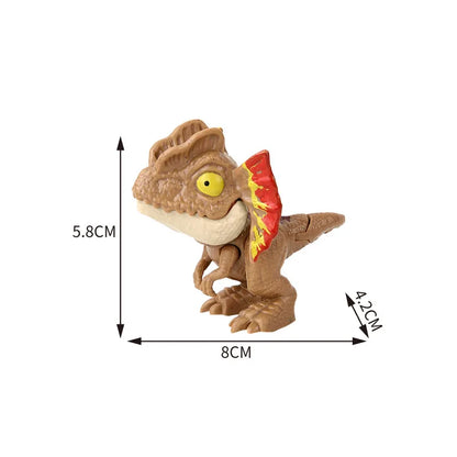 Jurassic Finger Dinosaur Triceratops Tyrannosaurus Model