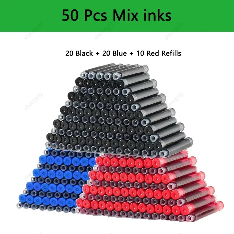 Fountain Pen Replaceable Ink Set Extra Fine Calligraphy Pens 53Pcs
