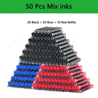 Fountain Pen Replaceable Ink Set Extra Fine Calligraphy Pens 53Pcs