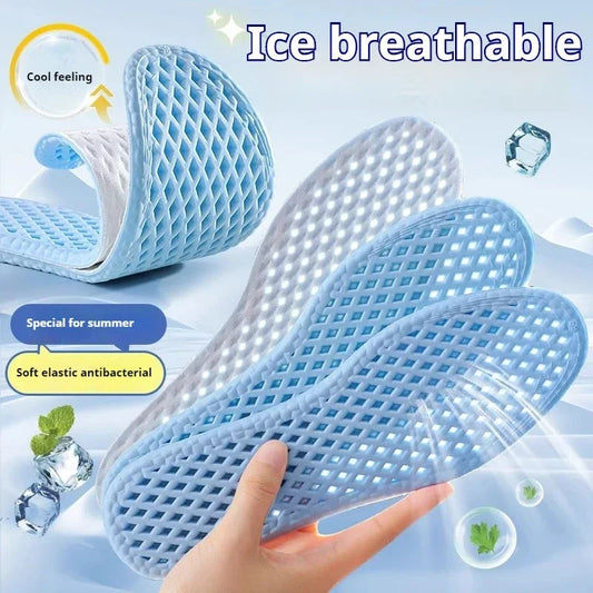 Summer Cooling Sports Insoles Breathable Memory Foam Soles