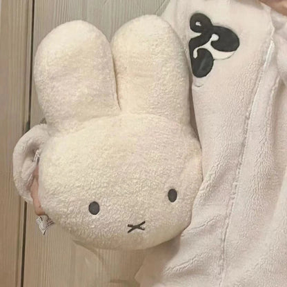 Cute Rabbit Plush Pillow Soft Bunny Throw Cushion