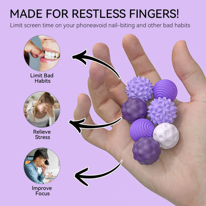 Silicone Magnetic Sensory Balls Fidget Toy Quiet Office