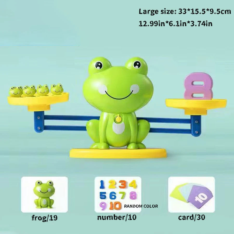 Frog Math Balance Scale: Early Math Learning Toy for Addition & Subtraction