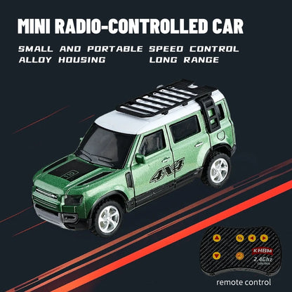 1/64 Mini RC Alloy Car Pocket Remote Control Vehicle