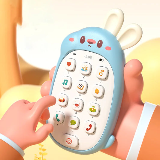 Baby Musical Toy Phone Chewable Infant Teething Toy