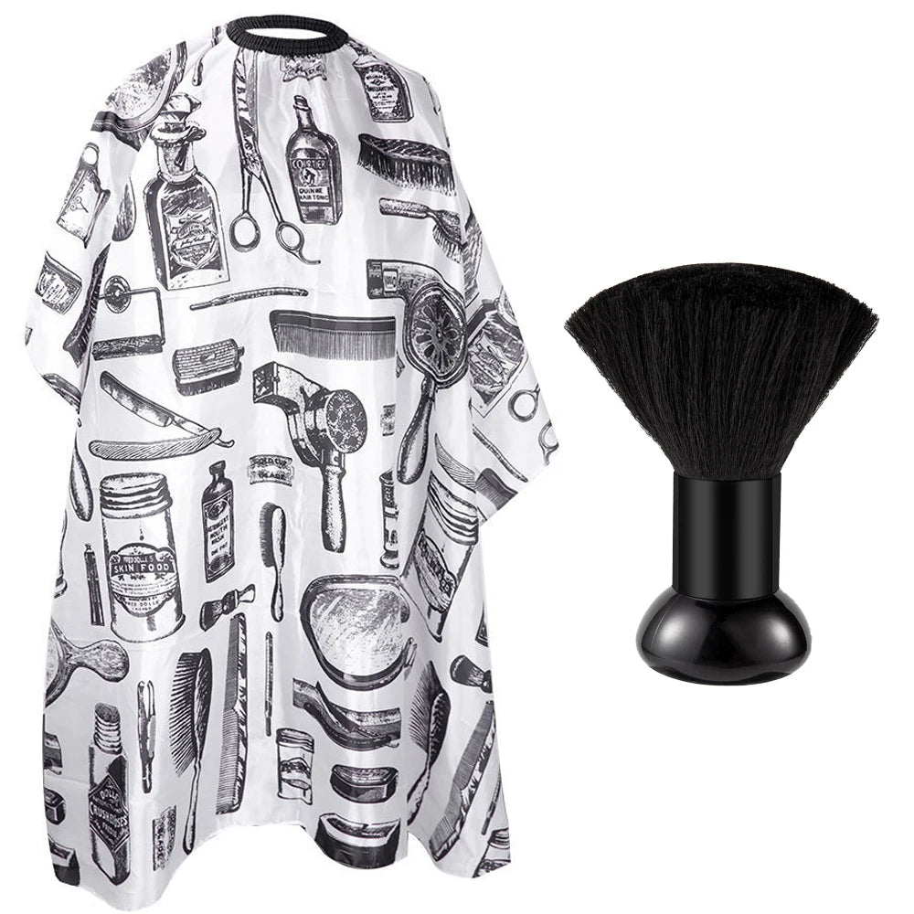 1/2PCS Professional Hair Cutting Apron Salon Barber Cape Hair Cutting Waterproof Cloth Hair Cutting Apron Barber Accessories