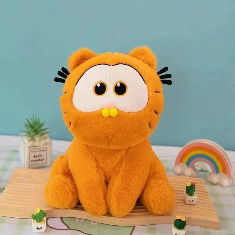 Cartoon Cat Stuffed Plush Doll Orange Cat Plushie Toy