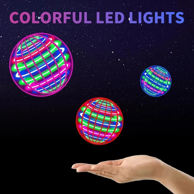 Auto Spinning LED UFO Flying Ball Magic Orb