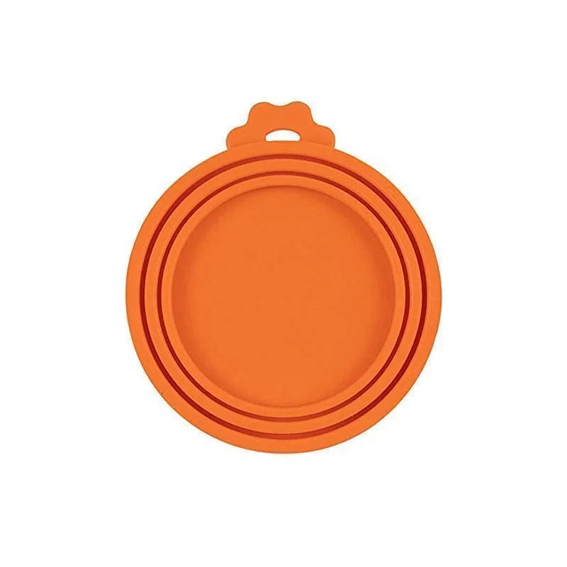 Reusable Pet Food Can Silicone Cover 3 in 1 Lid