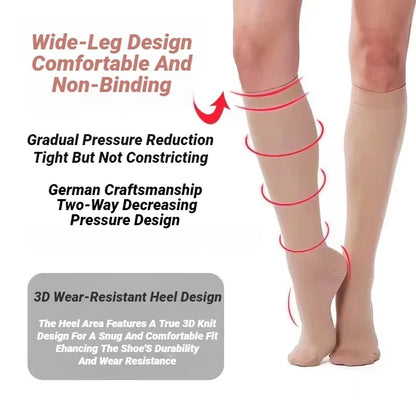 Compression Socks Medical Prevent Varicose Veins Toeless