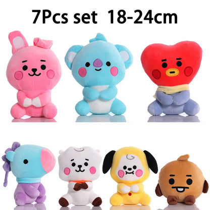 Cartoon Animal Plush Keychain Pendant Soft Bag Charm