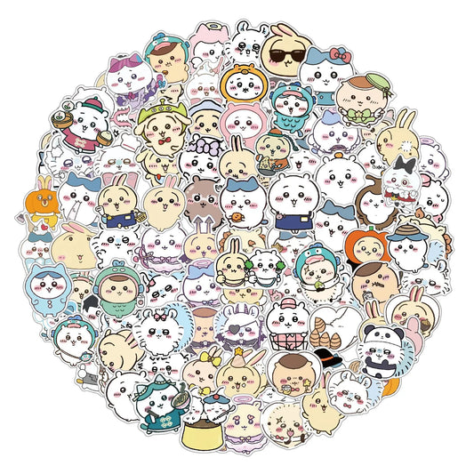 100pcs Kawaii Cartoon Stickers Pack Cute Laptop Decals